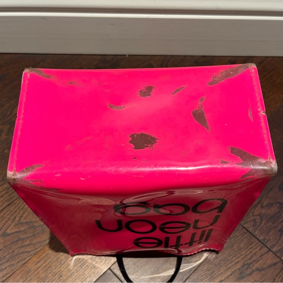 Bloomingdale's Pink Little Neon Bag Tote - Picture 9 of 11